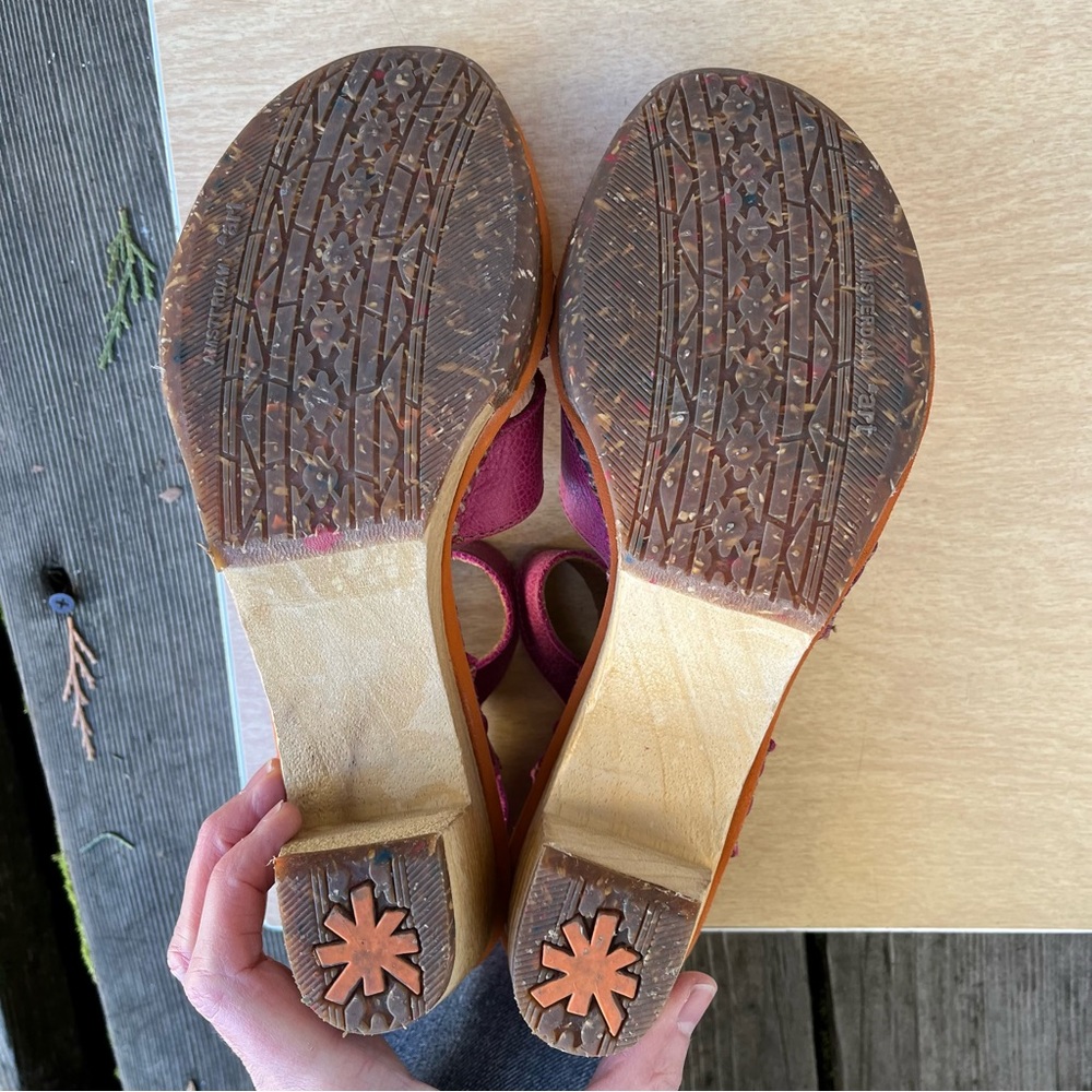 The Art Company Amsterdam 313 Closed Toe Sandal Heels In Pink Sz 41 - Picture 9 of 14